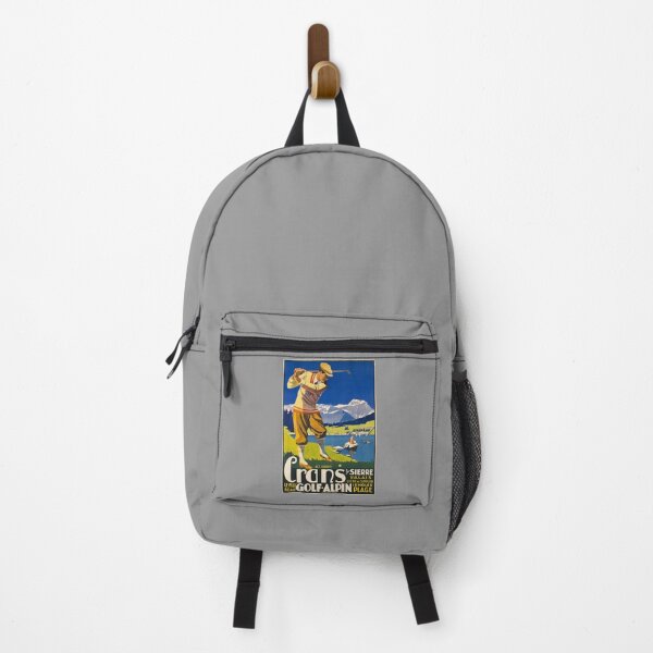 Item preview, retro crans s sierre valais le plus beau golf alpin vintage reclame designed and sold by CorasPosters.