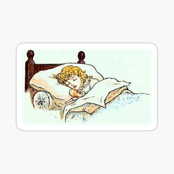 An Angel at the End of a Day's Fun Sticker