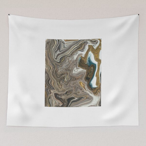 Item preview, Abstract Colorful liquid marbling art - light coffee sunset at mountain designed and sold by Butterfly-Dream.
