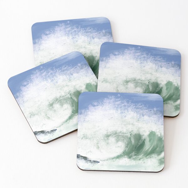 Item preview, Wave crashing on rocks designed and sold by audreyborst.