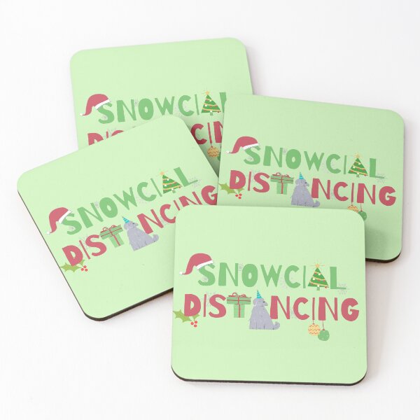 Item preview, Snowcial Distancing Funny & Cute Green designed and sold by fantasticpud.