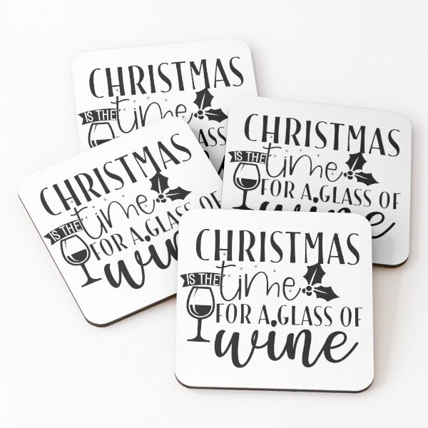 Item preview, Christmas is the time for a glass of wine designed and sold by Paul's Designs.