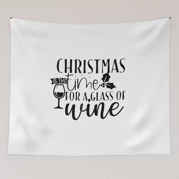 Item preview, Christmas is the time for a glass of wine designed and sold by Paul's Designs.