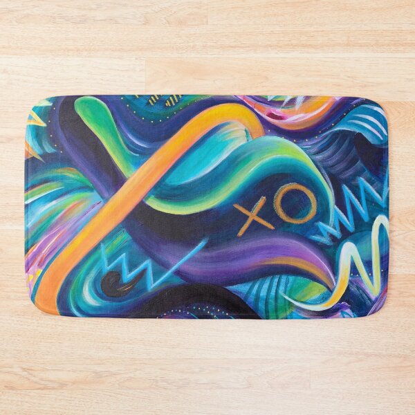 Item preview, XO - Colorful Abstract contemporary Painting by Linda Sholberg designed and sold by Linda Sholberg.
