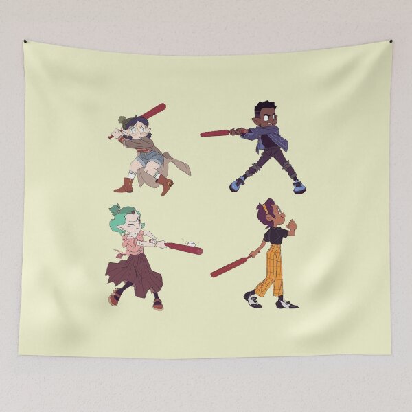 Item preview, The Owl House: Willow, Gus, Amity, and Luz (baseball) designed and sold by shirimacen.