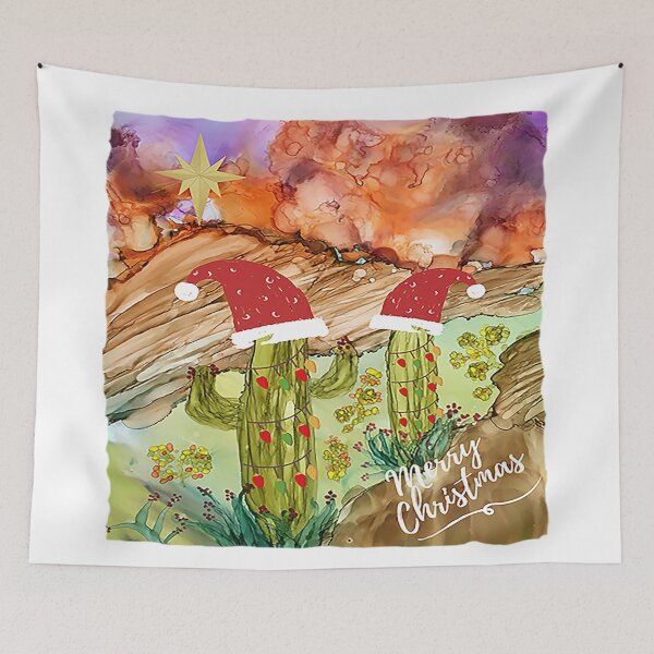 Item preview, Desert Christmas Alcohol Ink Design designed and sold by Artfully Abstracted.