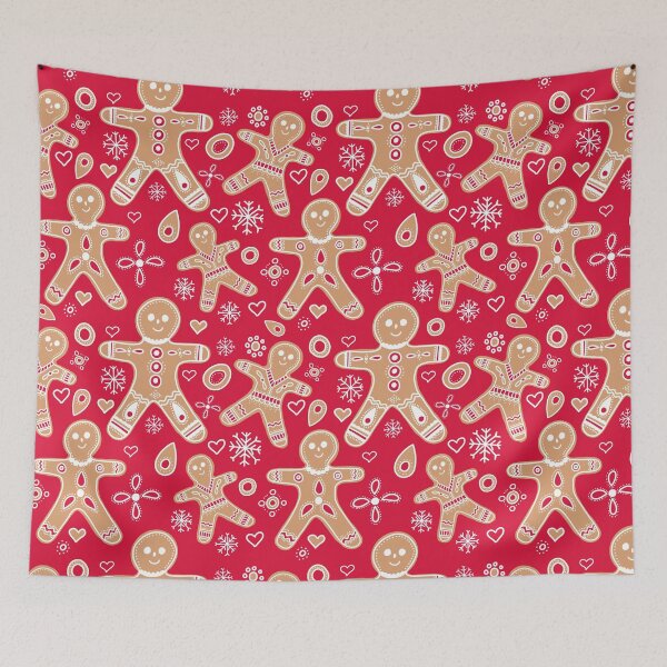 Item preview, Christmas Gingerbread Men Pattern designed and sold by Harriet Linton.
