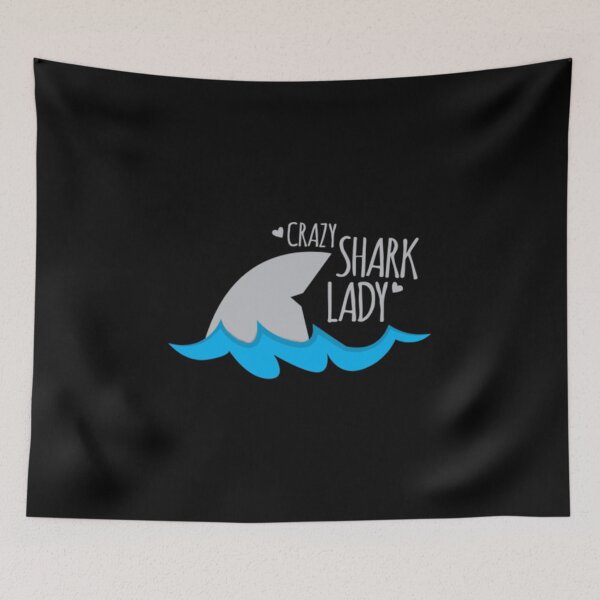 Item preview, crazy shark lady designed and sold by saposzer.