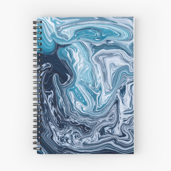 Item preview, Abstract Colorful ocean liquid marbling art - light blue expression designed and sold by Butterfly-Dream.