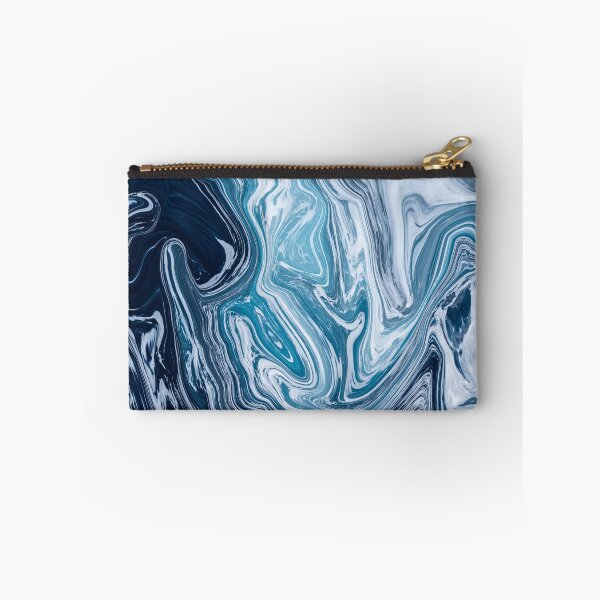 Item preview, Abstract Colorful ocean liquid marbling art - light blue expression designed and sold by Butterfly-Dream.