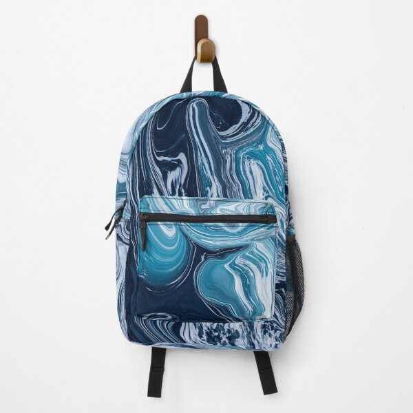 Item preview, Abstract Colorful ocean liquid marbling art - light blue expression designed and sold by Butterfly-Dream.