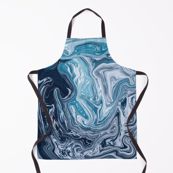 Item preview, Abstract Colorful ocean liquid marbling art - light blue expression designed and sold by Butterfly-Dream.