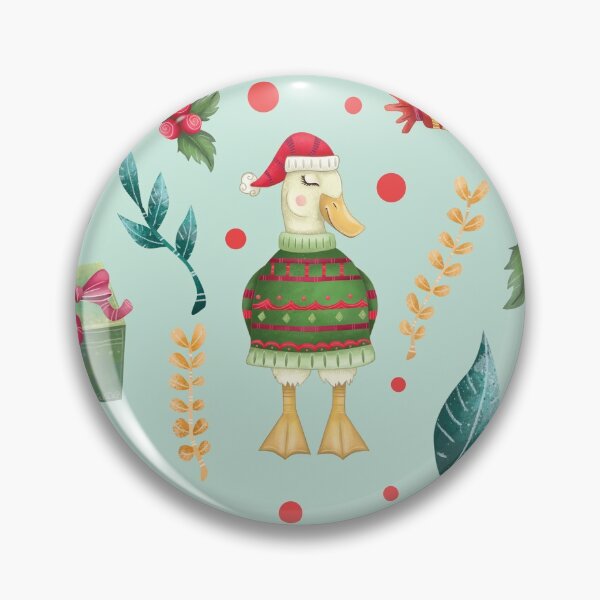 Item preview, Christmas Duck, Farm Animal, Funny Xmas Duck, Merry Christmas designed and sold by StrayLeaves.