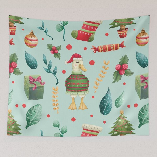 Item preview, Christmas Duck, Farm Animal, Funny Xmas Duck, Merry Christmas designed and sold by StrayLeaves.