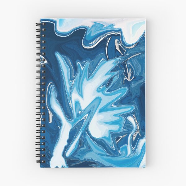 Item preview, Abstract Colorful ocean liquid marbling art - light blue expression designed and sold by Butterfly-Dream.