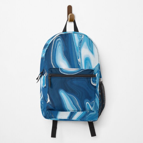 Item preview, Abstract Colorful ocean liquid marbling art - light blue expression designed and sold by Butterfly-Dream.