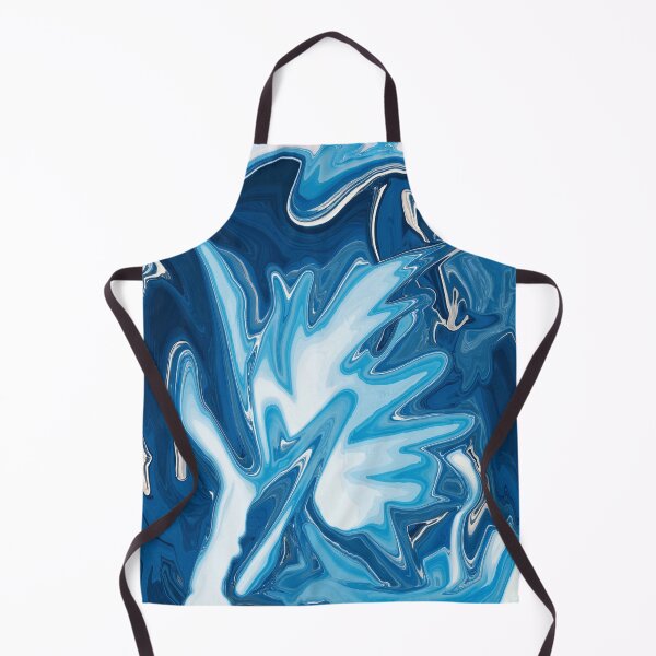Item preview, Abstract Colorful ocean liquid marbling art - light blue expression designed and sold by Butterfly-Dream.