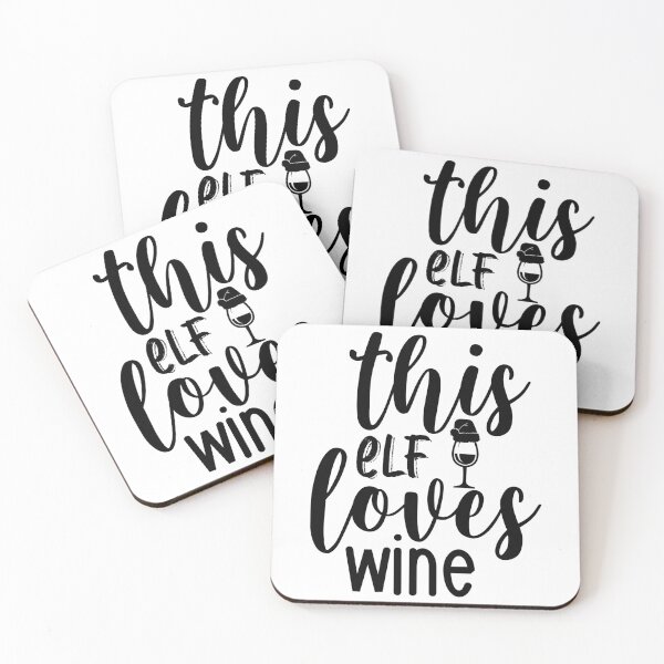 Item preview, This elf loves wine designed and sold by Paul's Designs.