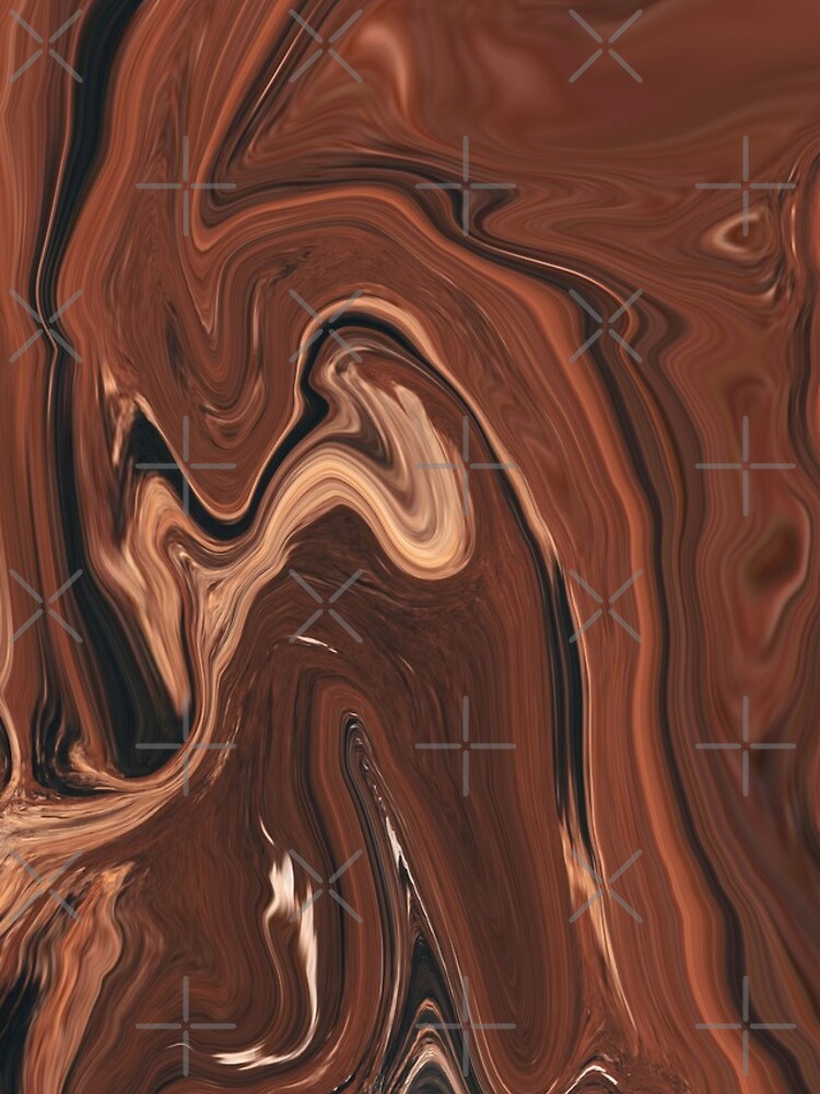 Thumbnail 4 of 4, iPhone Case, Abstract Colorful Cofee liquid marbling art - light Cappuccino expression designed and sold by Butterfly-Dream.
