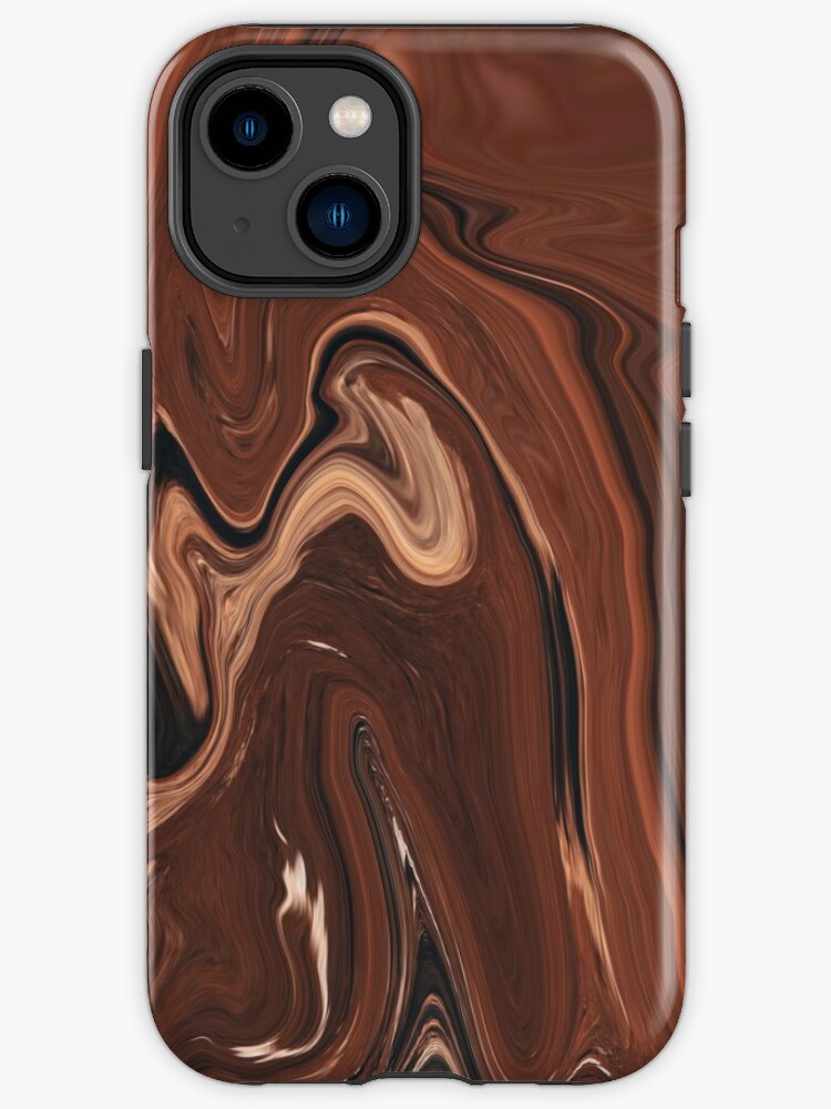 Thumbnail 1 of 4, iPhone Case, Abstract Colorful Cofee liquid marbling art - light Cappuccino expression designed and sold by Butterfly-Dream.