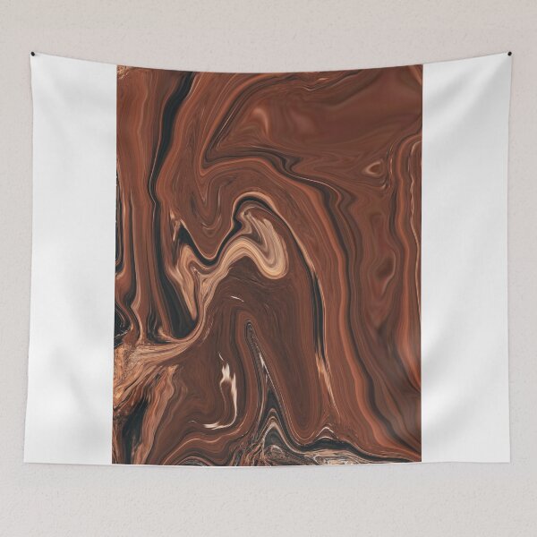Item preview, Abstract Colorful Cofee liquid marbling art - light Cappuccino expression designed and sold by Butterfly-Dream.