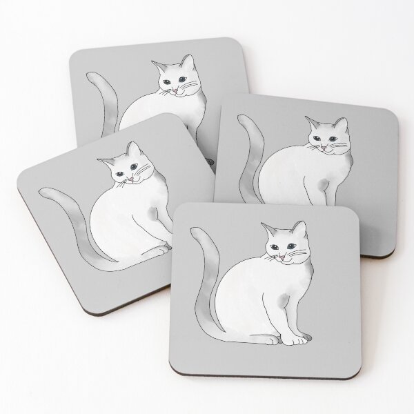 Item preview, Grey and White Cat designed and sold by EuropaPrints.