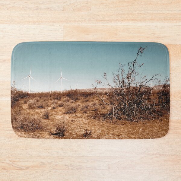 Item preview, Desert and wind turbine with blue sky at Kern County California USA designed and sold by Mrvell.