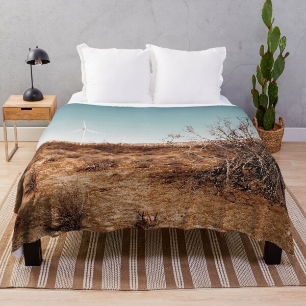 Item preview, Desert and wind turbine with blue sky at Kern County California USA designed and sold by Mrvell.