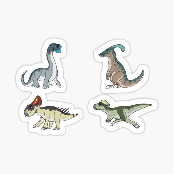 Dinosaur Stickers - Herbivore Set #1 Sticker
