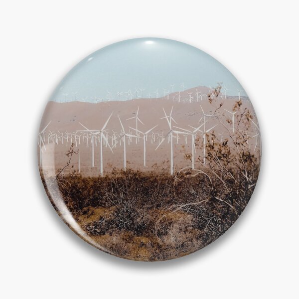 Item preview, Desert and wind turbine with mountain background at Kern County California USA designed and sold by Mrvell.