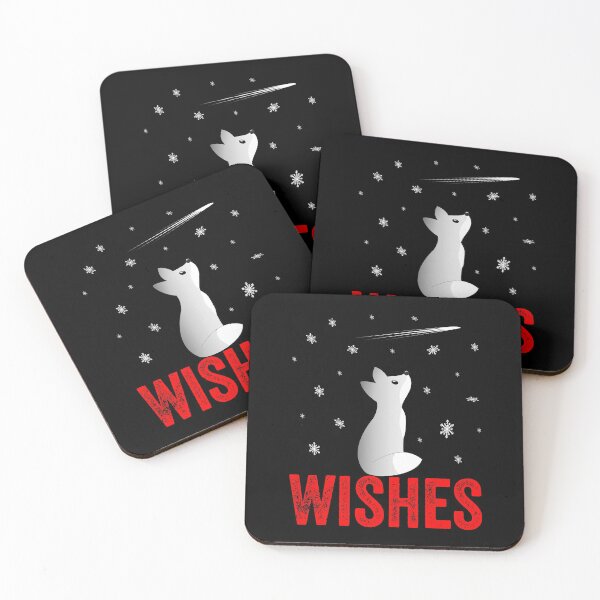 Item preview, Wishes A Cute Snow Fox Watching Snowflakes And Shooting Stars designed and sold by Paulina Vanlife.