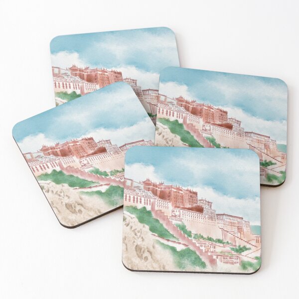Item preview, Watercolor Illustration of majestic Potala Palace located in Lhasa, Tibet, China designed and sold by iswenyi.
