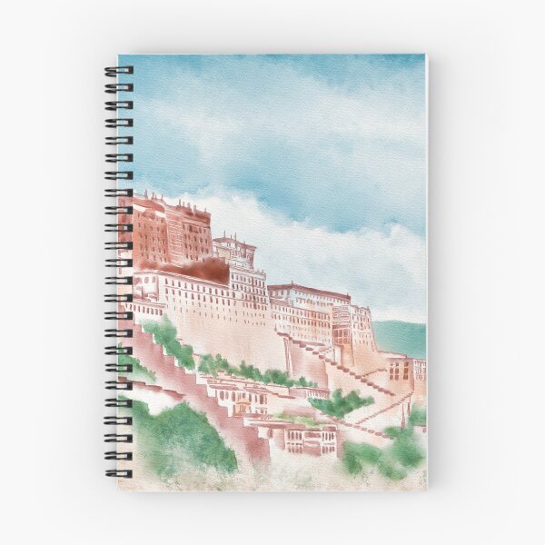 Item preview, Watercolor Illustration of majestic Potala Palace located in Lhasa, Tibet, China designed and sold by iswenyi.