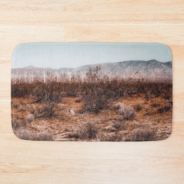 Item preview, Desert and wind turbine with mountain view at Kern County California USA designed and sold by Mrvell.