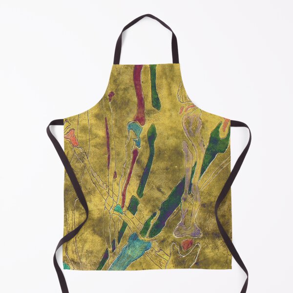 Item preview, Golden Bones: Walking Bones designed and sold by PTartist: Mixed Media Art from Port Townsend.