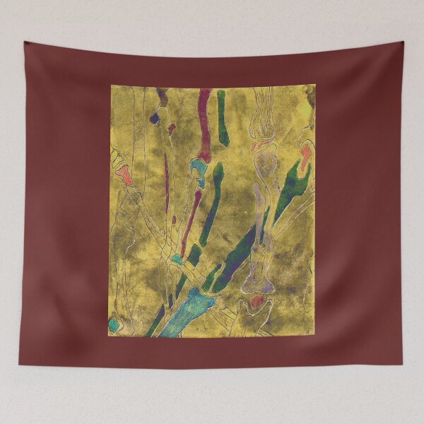 Item preview, Golden Bones: Walking Bones designed and sold by PTartist: Mixed Media Art from Port Townsend.