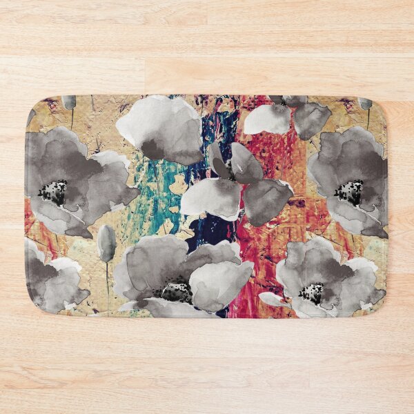 Item preview, abstract oriental poppy pattern designed and sold by whitedove457.