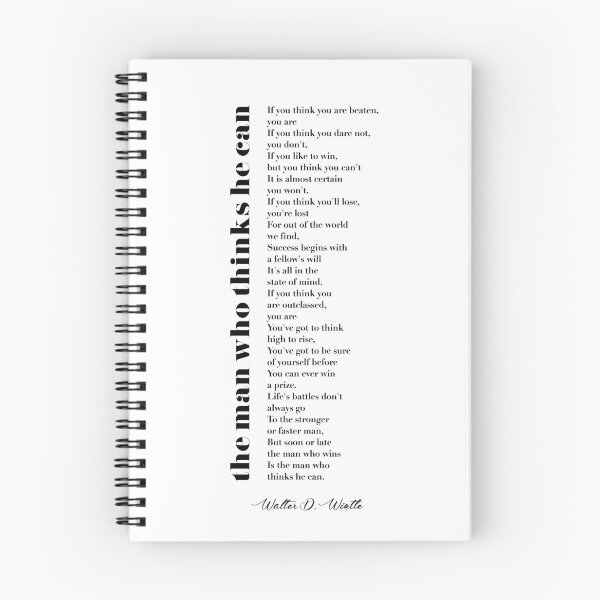 Item preview, The Man Who Thinks He Can by Walter D. Wintle designed and sold by TypographyTales.