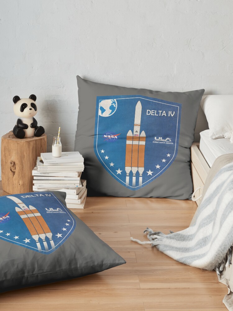 Alternate view of Delta IV Rocket Badge Floor Pillow