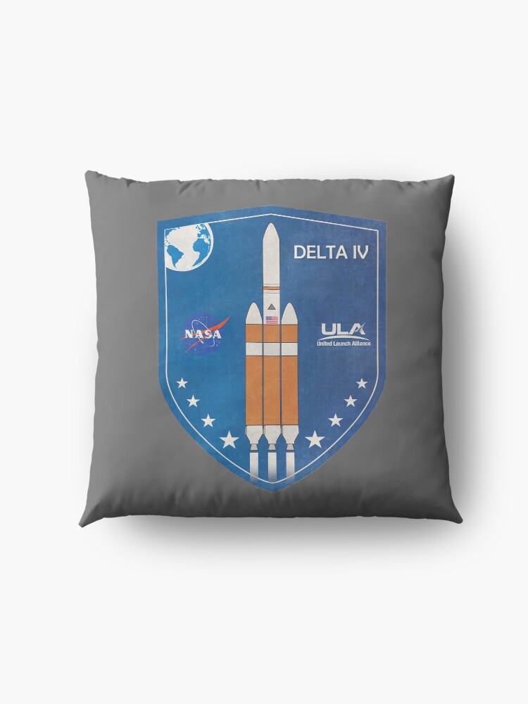 Alternate view of Delta IV Rocket Badge Floor Pillow