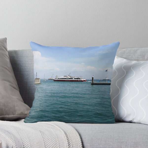 Item preview, THE RED JET LEAVING COWES HARBOUR SLOWLY designed and sold by ronsaunders47.