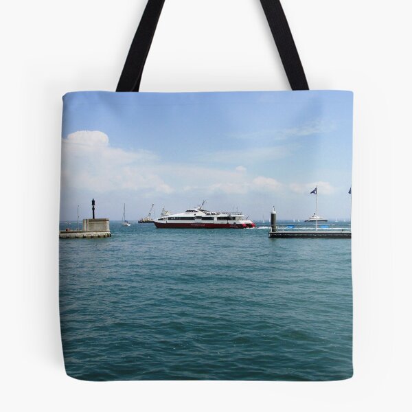 Item preview, THE RED JET LEAVING COWES HARBOUR SLOWLY designed and sold by ronsaunders47.