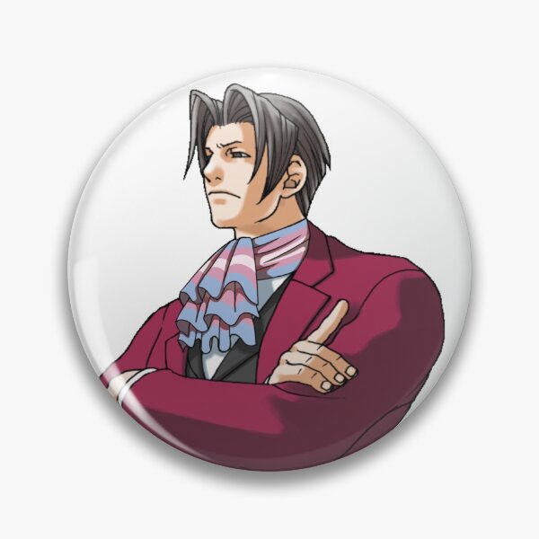 Item preview, Miles Edgeworth Trans Pride designed and sold by pissedonthemoon.