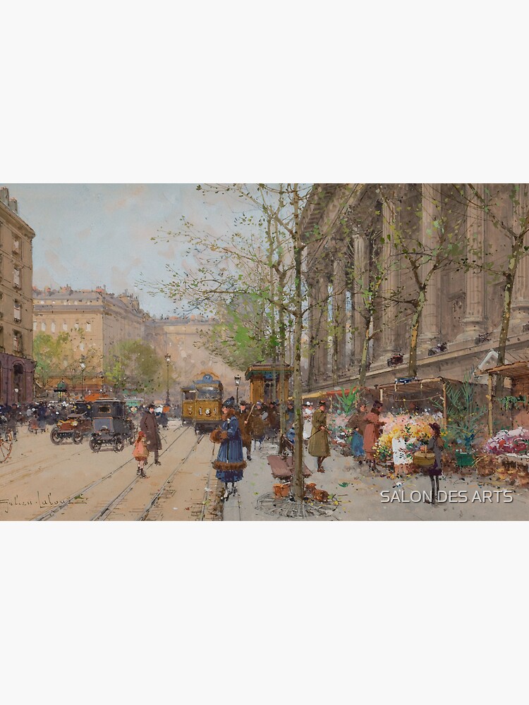 "Flower Market, Place de la Madeleine (20th century) Eugène Galien