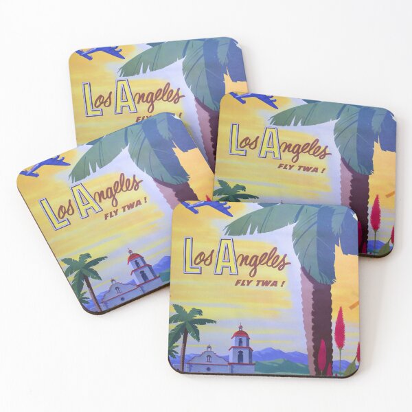 Item preview, retro Los Angelesvintage voyage designed and sold by CorasPosters.
