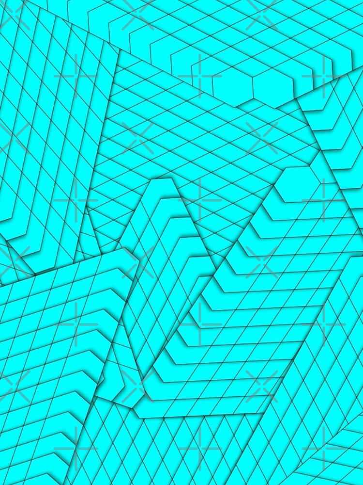 Thumbnail 4 of 4, iPhone Case, Abstract 3d graphic pattern designed and sold by flashcompact.