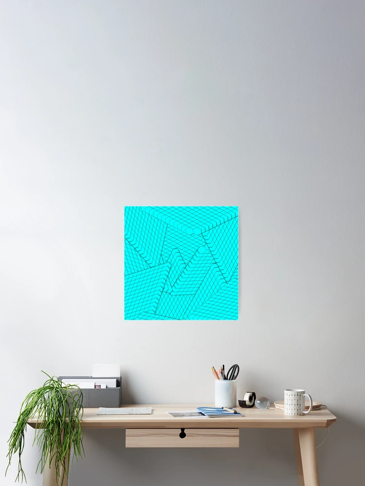 Thumbnail 2 of 3, Poster, Abstract 3d graphic pattern designed and sold by flashcompact.