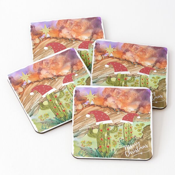 Item preview, Desert Christmas Alcohol Ink Design designed and sold by Artfully Abstracted.