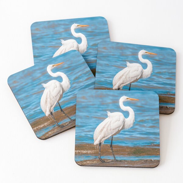 Item preview, White Stork At Coast of River Beach, Montevideo, Uruguay designed and sold by DFLC Prints.