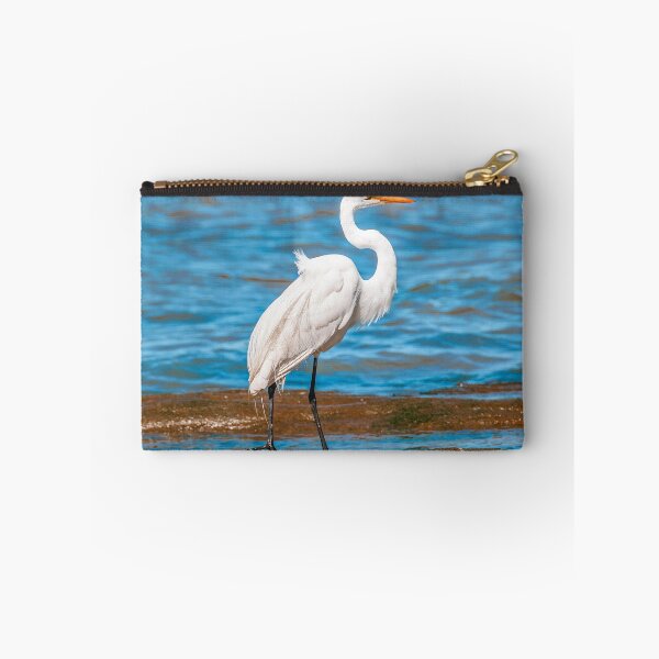 Item preview, White Stork At Coast of River Beach, Montevideo, Uruguay designed and sold by DFLC Prints.